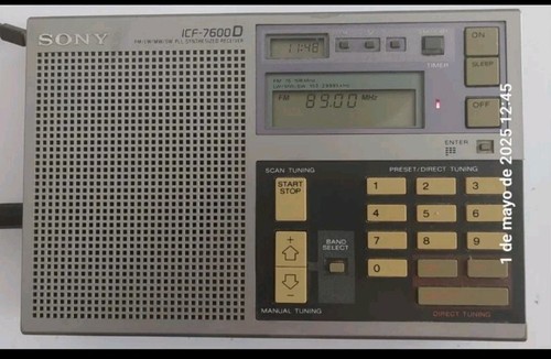 Vintage sony icf 7600d lw - fm, /