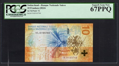 Svizzera franchi 2016 p75 - 10,