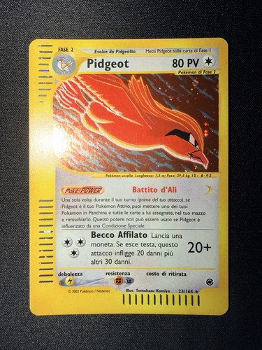 Pidgeot holo 165 italiano - holo,