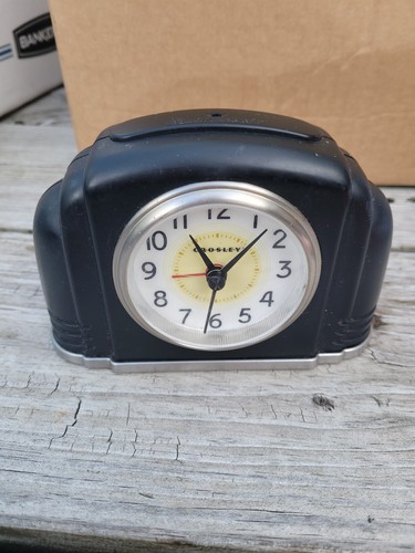 Crosley black art deco sveglia - black,