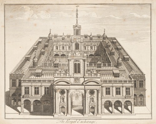 Royal exchange londra 1740 - royal, londra,