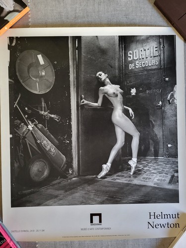 Raro poster helmut newton - poster,