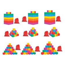 Cubo di legno colorato, giocattolo matematico solido per bambini, per