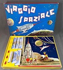 VIAGGIO SPAZIALE GIOCO TAVOLO VINTAGE SPAZIO EDIZIONI CICOGNA 1959 ECCELLENTE