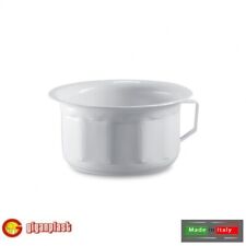 Vaso da notte in plastica sfaccettato con manico 22 Cm. Vasetto Nuovo!!