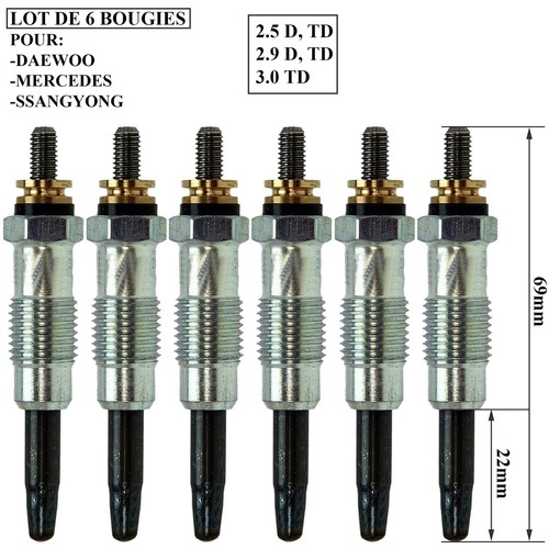 Bougie préchauffage pour - de,