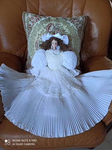 Bambola letto porcellana - da, in