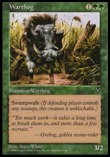 Mtg warthog exc - exc, facocero