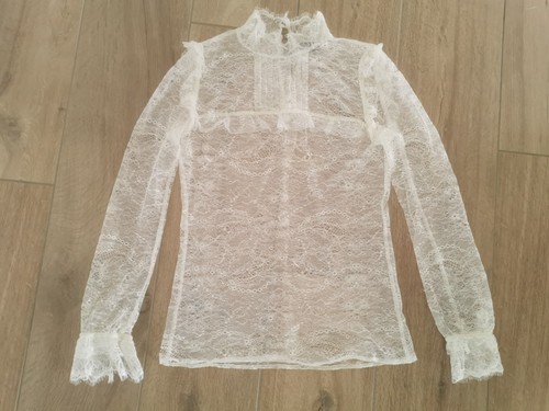 Maje top pizzo bianco - maje,