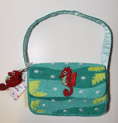 Borsa tracolla con perline - a,