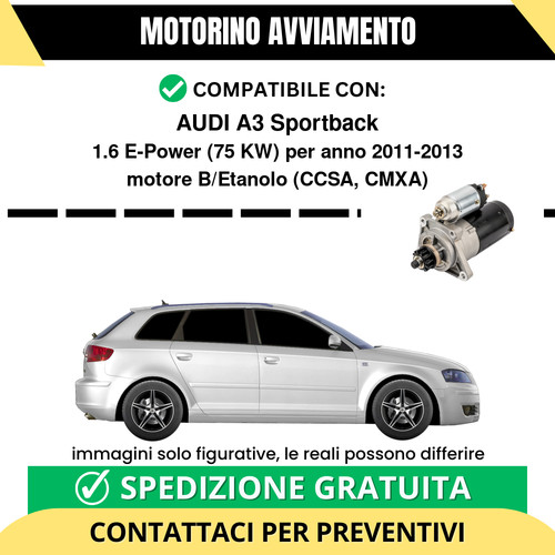 Motorino avviamento audi - motorino, a3