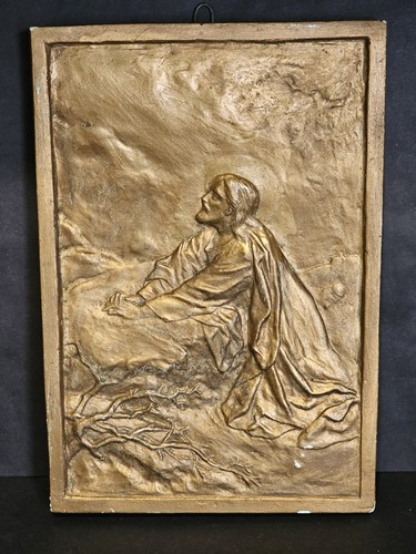 Antique plaque gilded - plaque,,