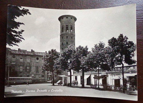 Cartolina merate piazza - merate,