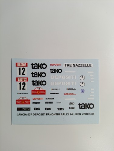 Decals lancia 037 tako - decals,