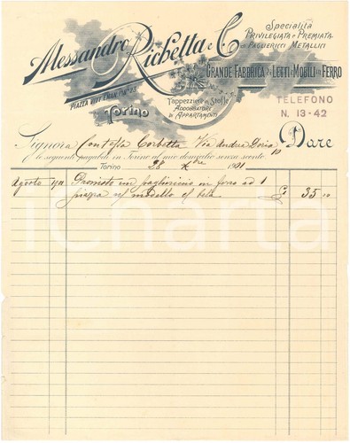 1901 torino zza vittorio - 1901, p.zza