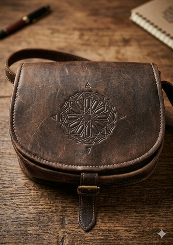 Borsa tracolla vintage fatta - a,