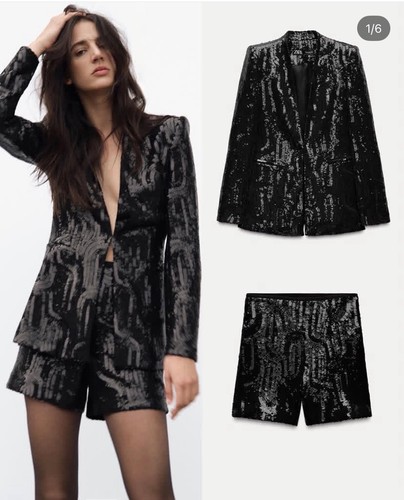 Zara giacca paillettes - zara, e