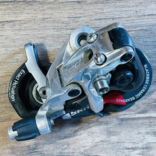 Deragliatore posteriore SRAM rosso 10 velocità gabbia corta scatola nera ceramica PULEGGIA ROTTA