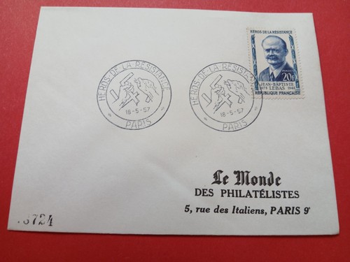 France enveloppe fdc en - france,