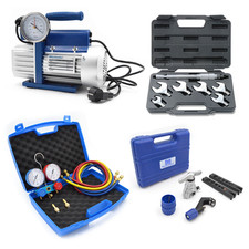 Kit professionale climatizzazione - pompa 42 lt set manometri 2 vie R32 R410A R1