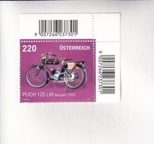 Francobollo austria moto puch - moto,
