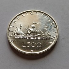 Moneta In Argento 500 Lire Caravelle 1994 Non Comune Fdc Lotto 1744