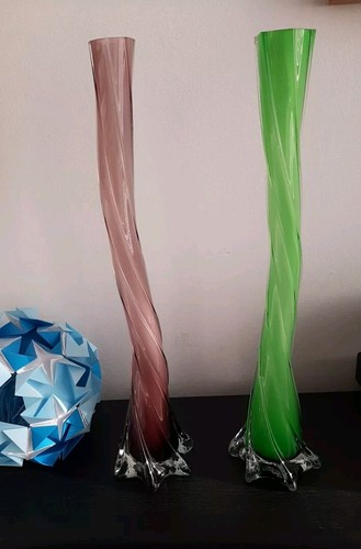Coppia vasi ritorto verde - ritorto, e