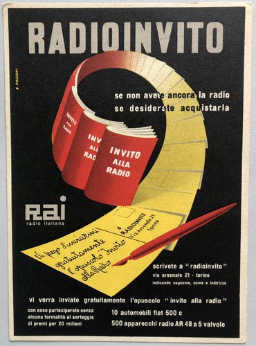 Cartolina pubblicitaria - cartolina,