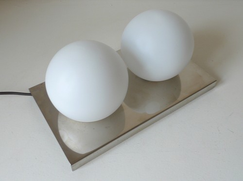 Aplique deux globes metal - en,