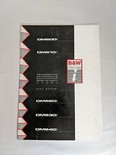 Manuale utente serie B&W 600 -