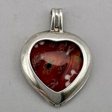 Ciondolo cuore vetro