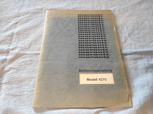Marantz model 4270 manuale - marantz,