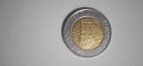 Moneta 500 lire italiane - moneta,
