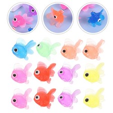 12 pezzi di pesci rossi finti