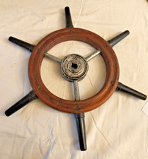 ANTICO TIMONE IN LEGNO BUONE CONDIZIONI COME IN FOTO VEDI MISURE SOTTO