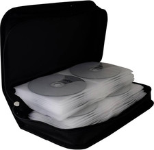 Borsa porta CD e DVD da 96 posti sintetica 96 Discs, Nero 