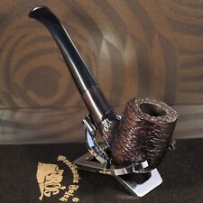 Mr. Brog HAND CARVED WOODEN SMOKING PIPE for TOBACCO 38  Old Boy Rustic Bla PEAR