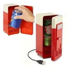 Mini frigo USB rosso bianco