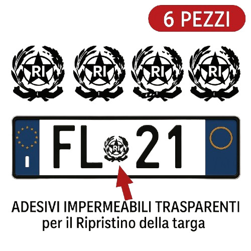 Adesivi repubblica italiana - repubblica,