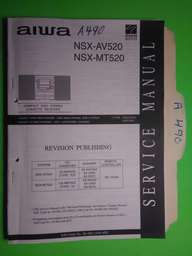 Aiwa nsx av520 mt520 - mt520, manuale