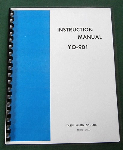 Yaesu 901 manuale - yo-901,