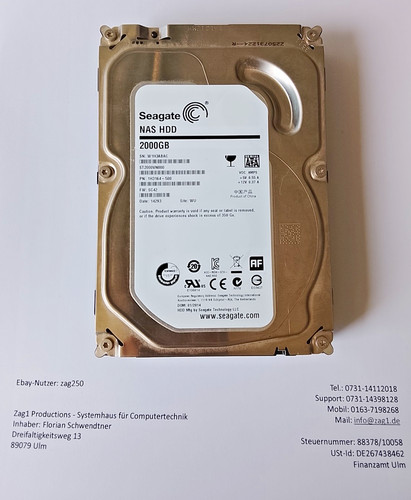 Seagate nas hdd 2tb - hdd,