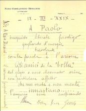 1929 PADOVA Nino COSTANTINI-BONANNI - Carme goliardico a un amico irrequieto