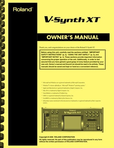 Roland synth xt - v-synth,