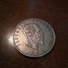 VITTORIO EMANUELE II - 5 Lire