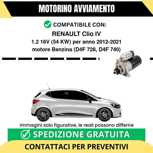 Motorino avviamento renault - avviamento,