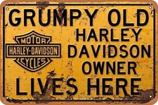 Harley davidson tin sign - tin,