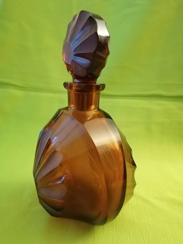 Bottiglia vetro art déco - vetro,