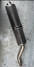 vendo scarico artigianale in fibra di carbonio per moto  47  mm spettacolare..