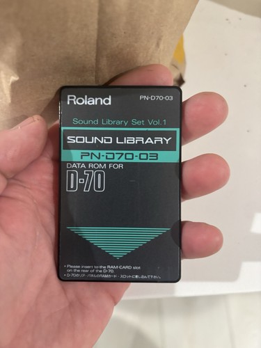Roland sound library set - sound,